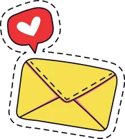 love-message-concept-yellow-mail-envelope-with-heart-symbol-representing-romantic-communication-online-dating-valentine-s-day-greetings-or-sending-affection-through-digital-platforms-vector
